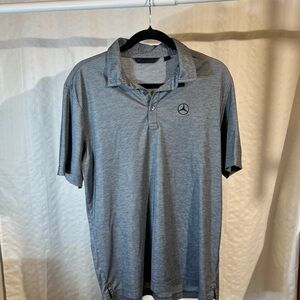 Travis Mathew Gray- Mercedes Benz Embroidered Golf Polo